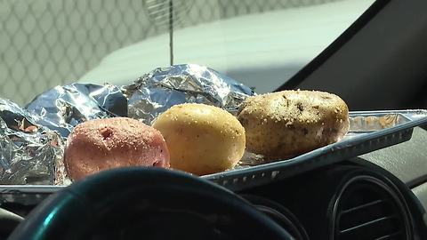 How long does it take to bake a potato in a car?