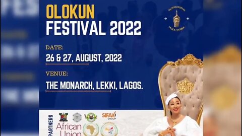 2022: Olokun Festival in Lagos 26th-27th of August