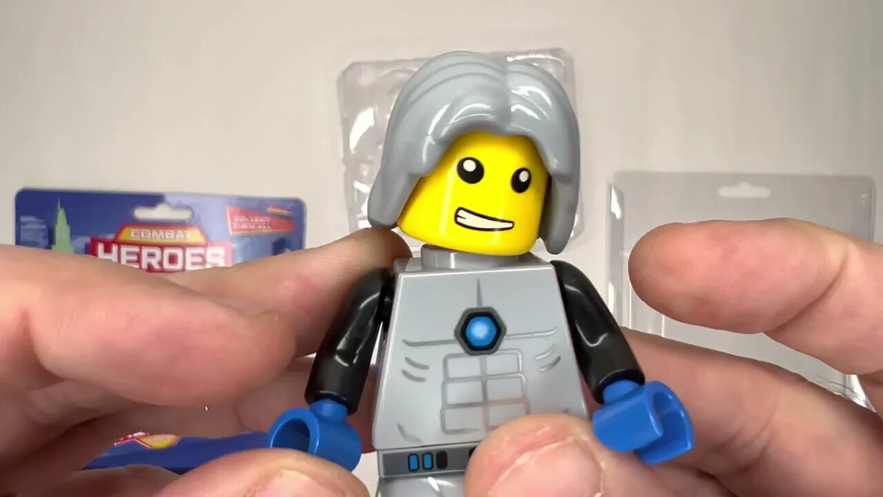 ASMR show: Lego Heroes Knock-Off Toy Opening + sounds noises and triggers + no talking + no music