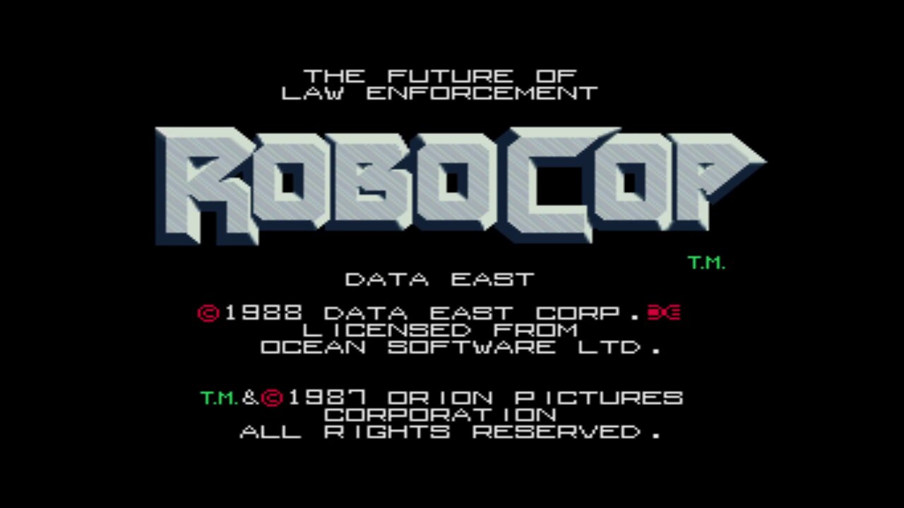 Robocop Arcade Game, Data East 1988, playthrough