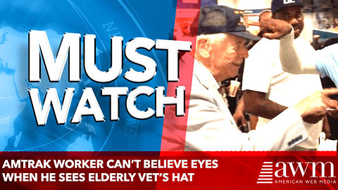 Amtrak Worker Can’t Believe Eyes When He Sees Elderly Vet’s Hat.