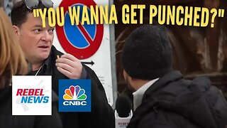 CNBC Vice President Threatens To Punch Reporter For Asking Questions!!