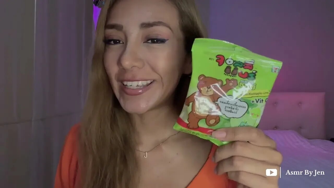 ASMR Thai candies 🇹🇭 #mouthsounds #asmr