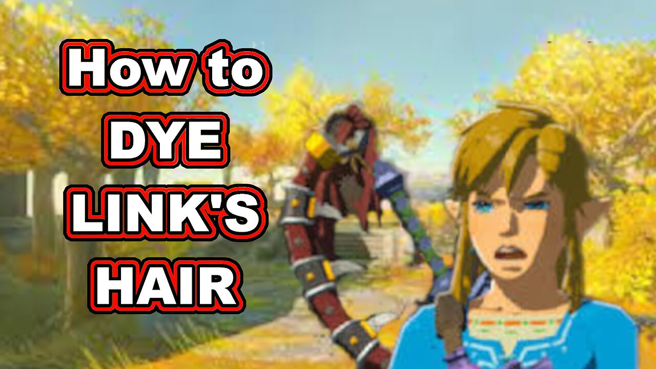 How to DYE LINK'S HAIR. Zelda Tears of the Kingdom.