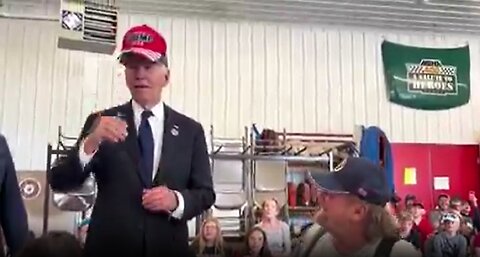 FOR REAL!!! Biden Puts On a Trump Hat