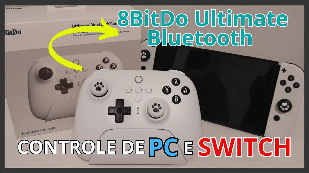 Controle INCRÍVEL - 8BitDo Ultimate Bluetooth Controller (Unboxing)