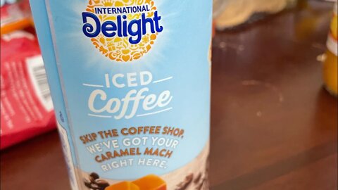 International delight iced coffee caramel￼-drink review