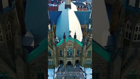 Drone Shot of a Church