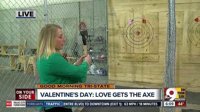 Work out some Valentine's Day aggression with ax throwing