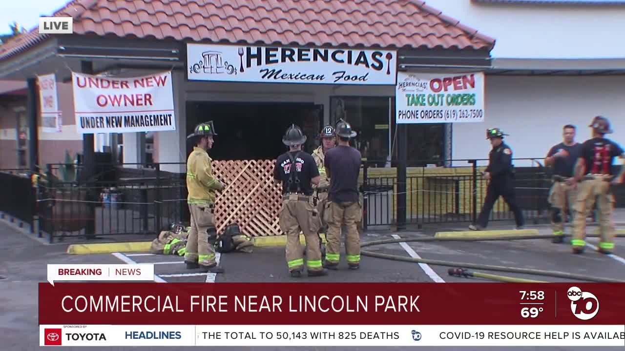 Fire damages restaurant, dollar store in Lincoln Park