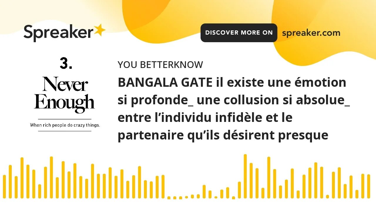BANGALA GATE il existe une émotion si profonde_ une collusion si absolue_ entre l’individu infidèle
