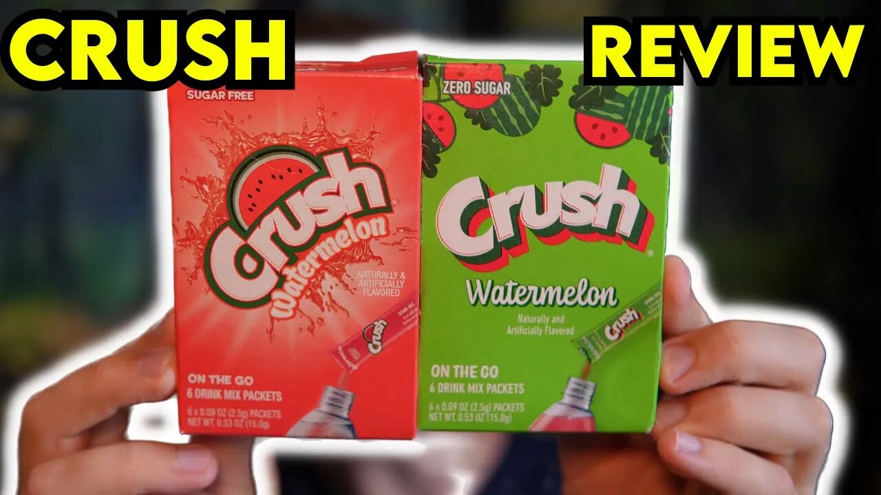 Crush Watermelon Zero Sugar Drink Mix Review