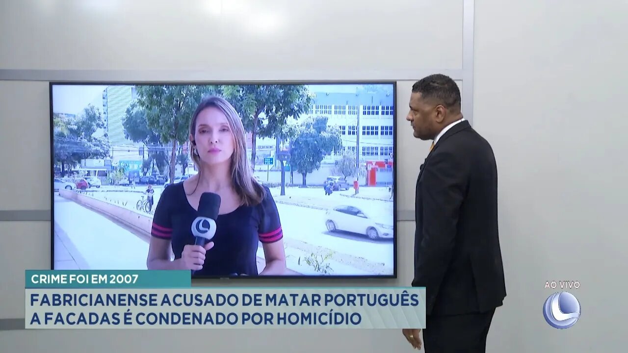 Crime foi em 2007: Fabricianense Acusado de Matar Português a Facadas é Condenado por Homicídio.