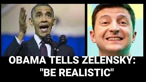 OBAMA says ZELENSKY has to be reined in, Ukraine crossing red lines that NATO/USA cannot go too far