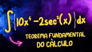 INTEGRAL INDEFINIDA : TEOREMA FUNDAMENTAL DO CALCULO