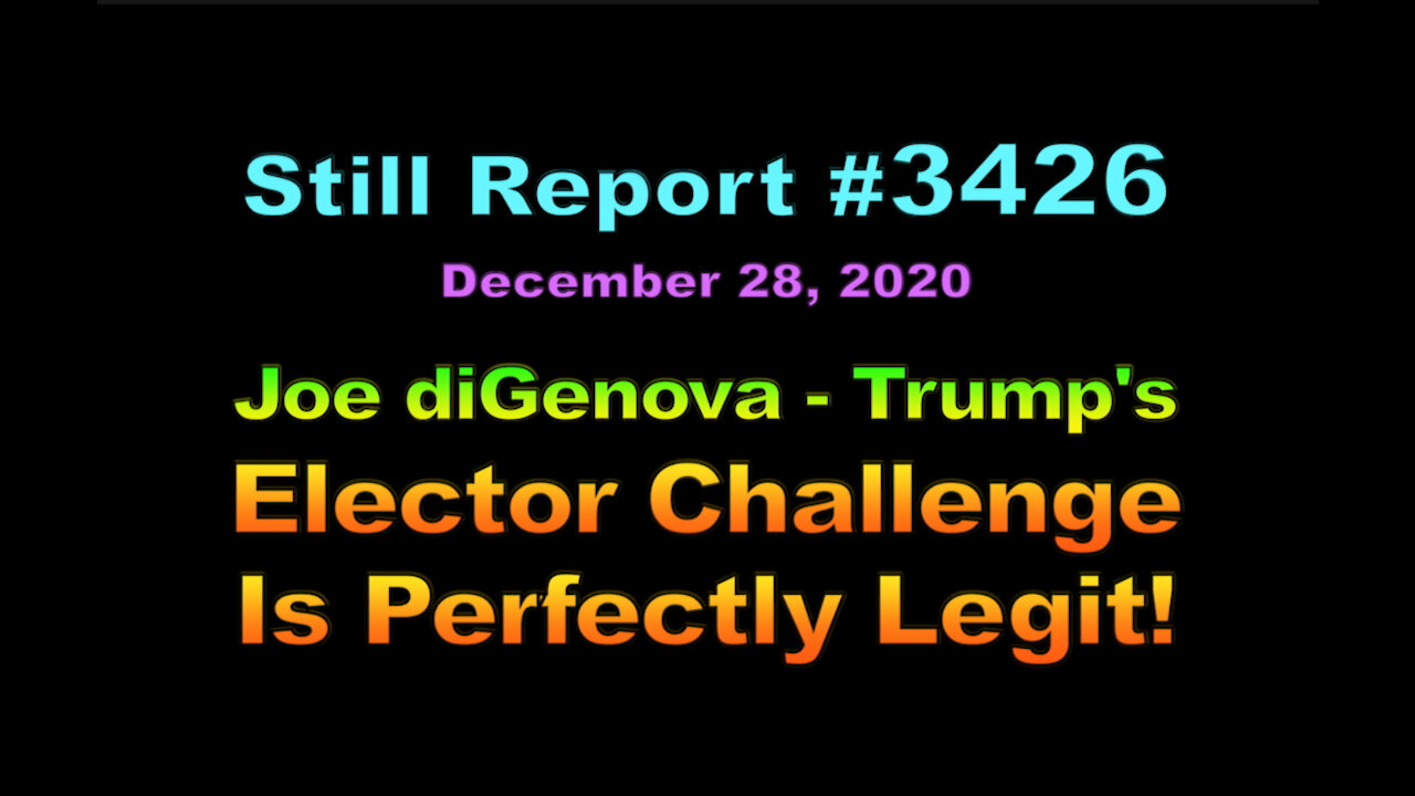 Joe diGenova - Trump's Challenge Is Perfectly Legit, 3426