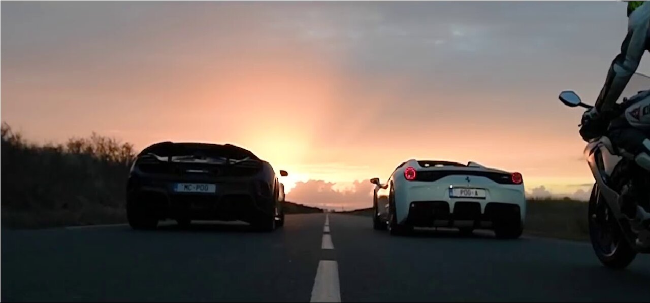 Lamborghini vs Ferrari vs McLaren racing ! it soo hot !