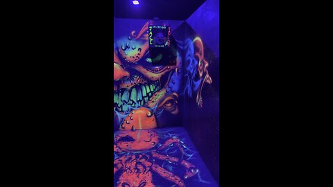 The painting in TX begins! #blacklight