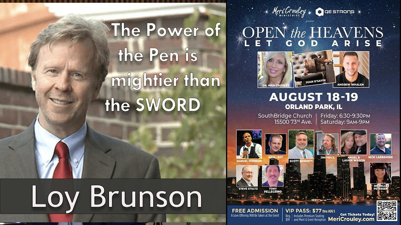 THE POWER OF THE PEN - LOY BRUNSON - OPEN THE HEAVENS LET GOD ARISE - CHICAGO, IL - 8-19-23