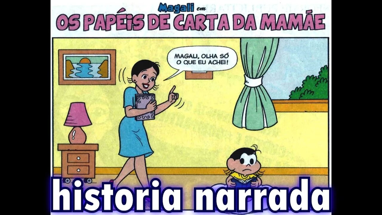 Magali em-Os papéis de carta da mamãe | Gibis do Rapha