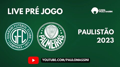 PRÉ-JOGO GUARANI X PALMEIRAS AO VIVO. VALE A LIDERANÇA DO GRUPO.