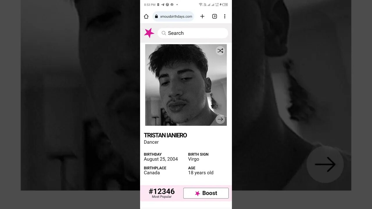 HAPPY 18 BIRTHDAY TRISTAN IANIERO