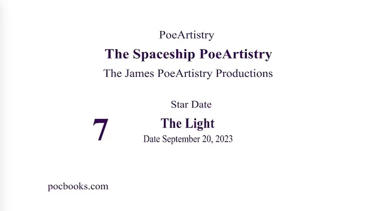 7 Spaceship PoeArtistry The Light