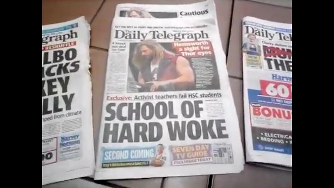 Daily Telegraph's axe theme on covers looks like symbolic incantation