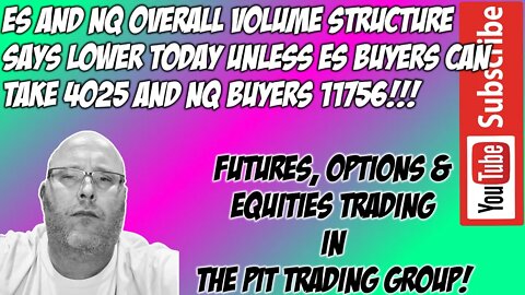 ES & NQ RTH Futures Live Stream - The Pit Futures Trading