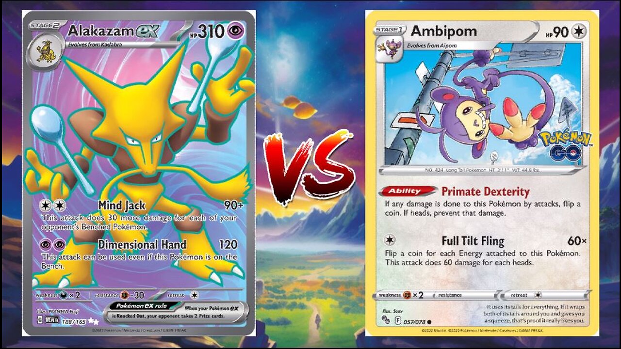 Pokemon TCG Live Alakazam EX Mimikyu VS Ambipom Kangaskhan EX!!