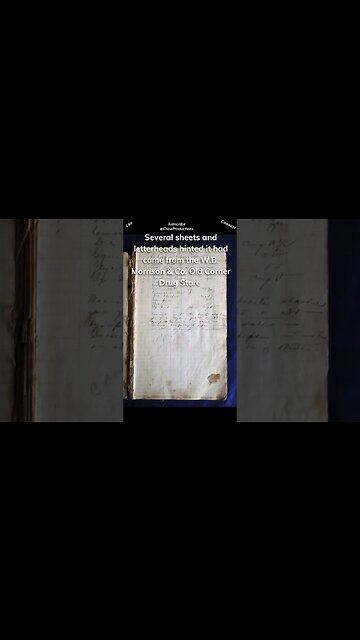 In 2009, an old ledger book filled with formulas and recipes was discovered by Bill Waters #drpepper