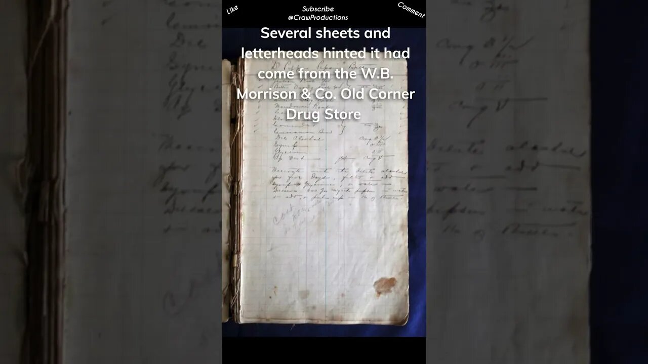 In 2009, an old ledger book filled with formulas and recipes was discovered by Bill Waters #drpepper