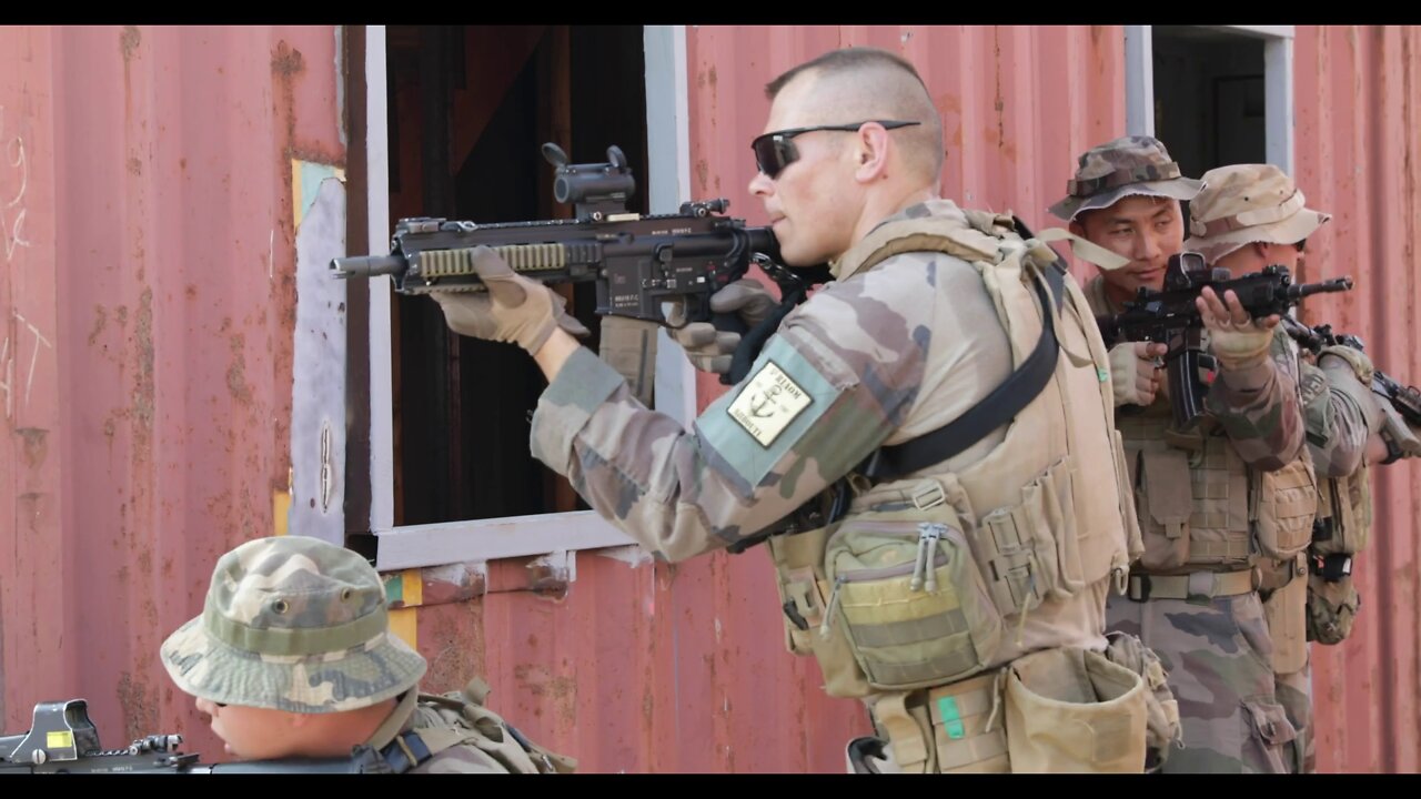 U.S. & French Troops Conduct MOUT Training in Djibouti