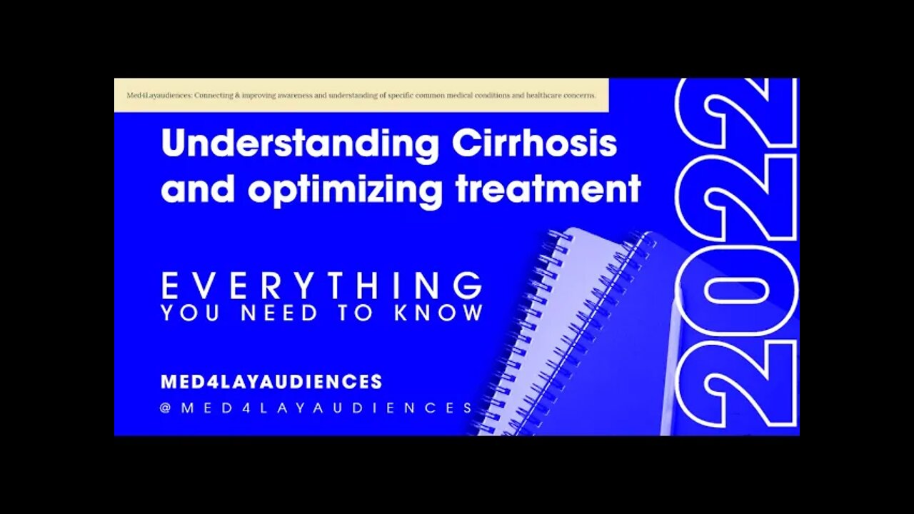 Cirrhosis of the liver. Everything from understanding it and optimizing its treatment.