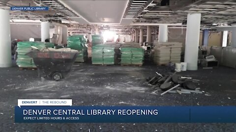 Denver Central Library partially reopening Sunday