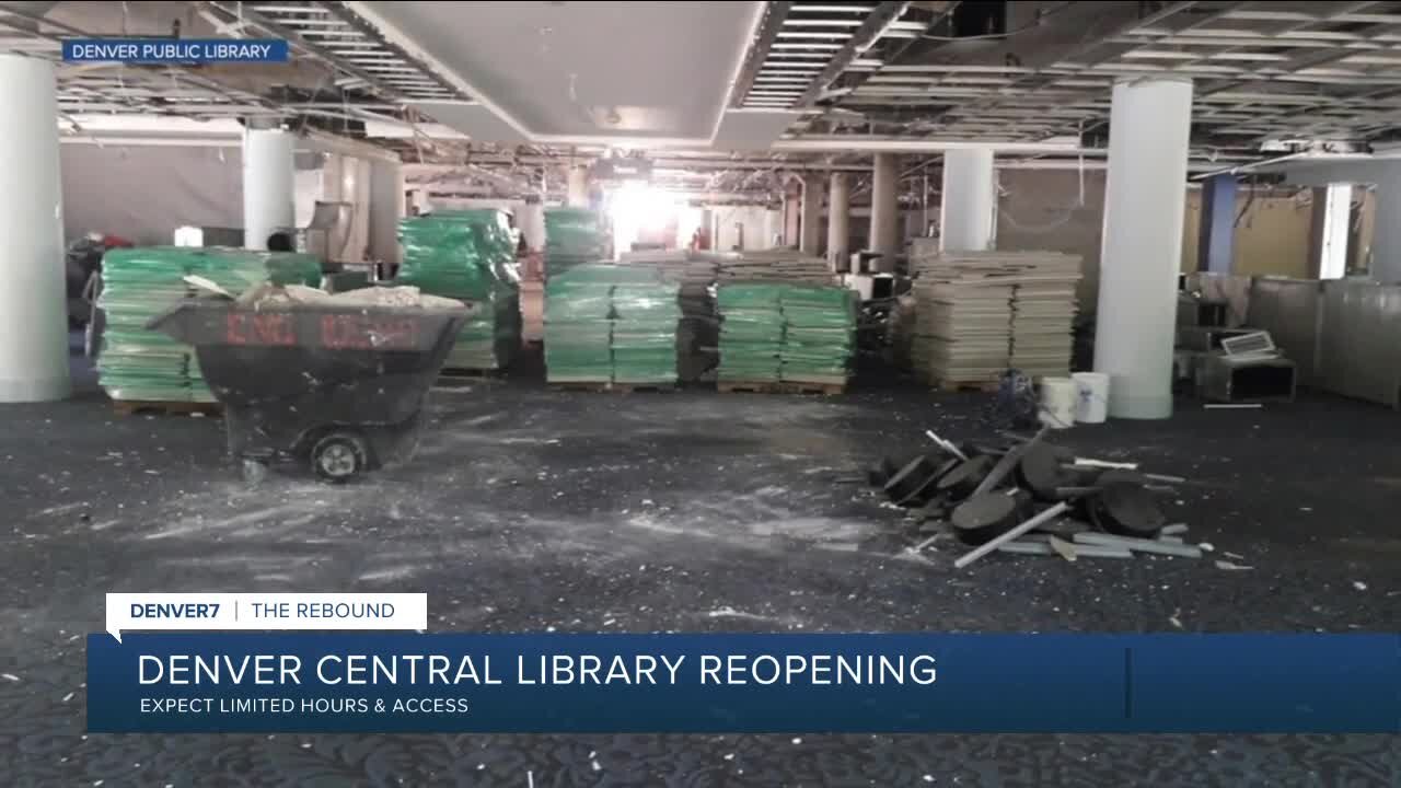 Denver Central Library partially reopening Sunday