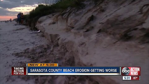 Beach erosion continues to plague Caspersen Beach