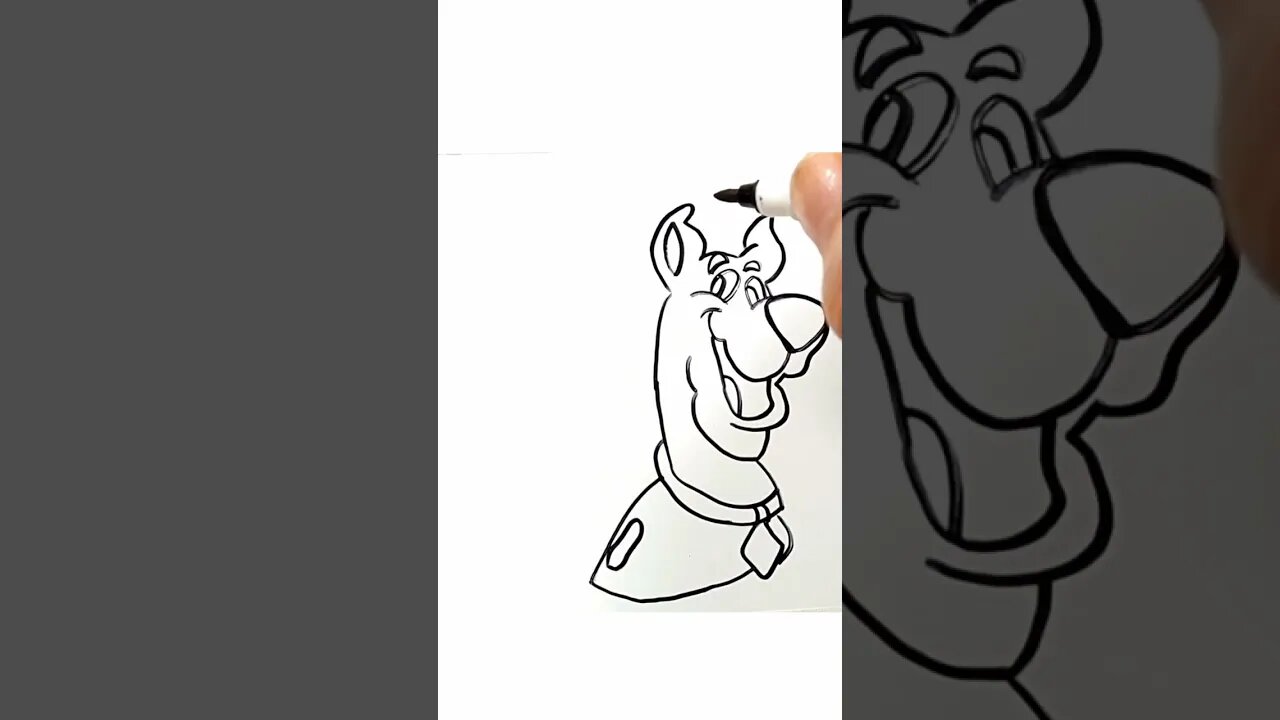 How to draw and paint Shaggy and Scooby-Doo