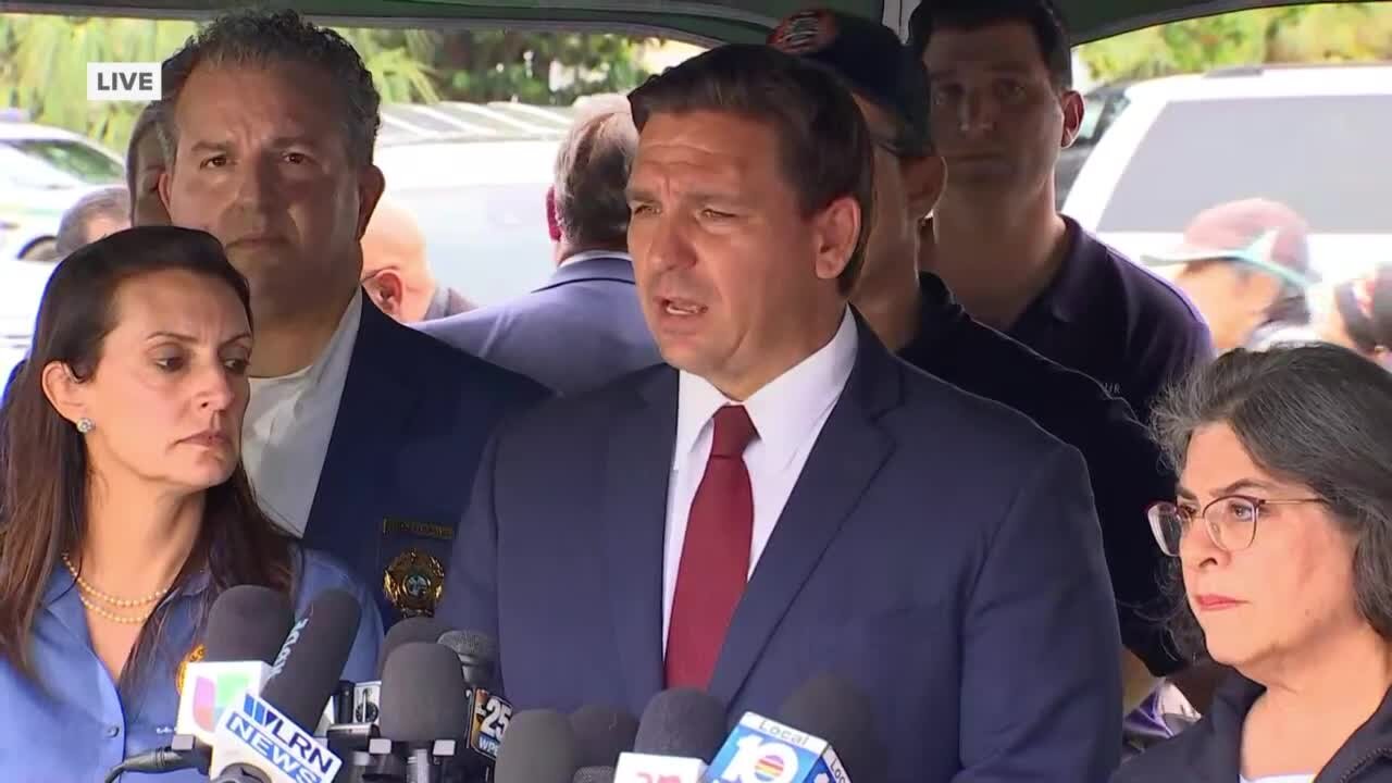 Florida Gov. Ron DeSantis gives update on Surfside condo collapse