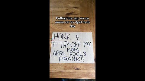 APRIL FOOLS prank