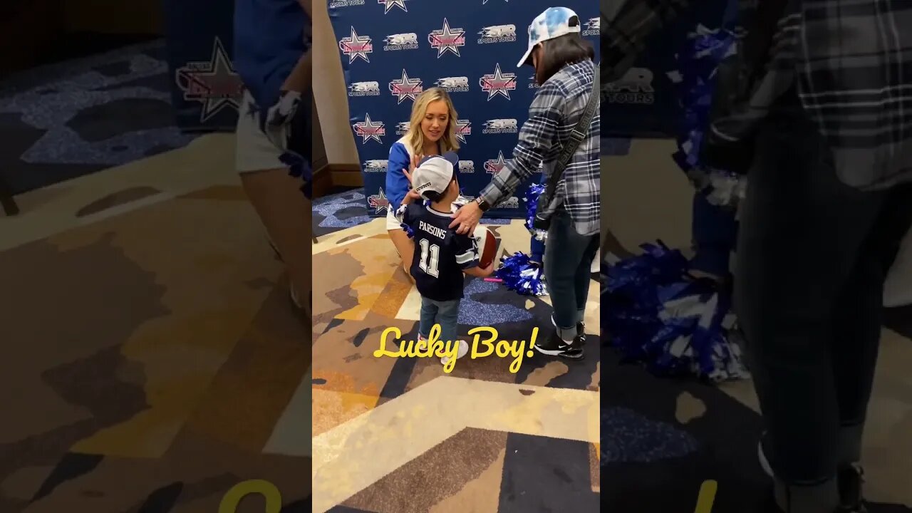 Lucky Boy! #shorts #dallascowboys #cowboystravel #dallascowboyscheerleaders