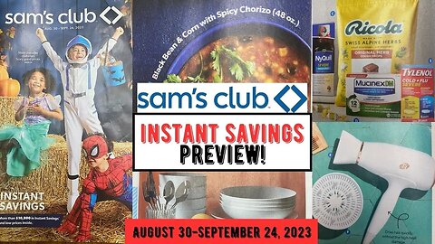 Sam's Club ~ NEW Instant Savings Preview