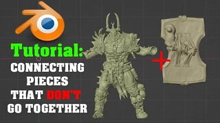 Blender Tutorial: Connecting Parts of 2 Different Models