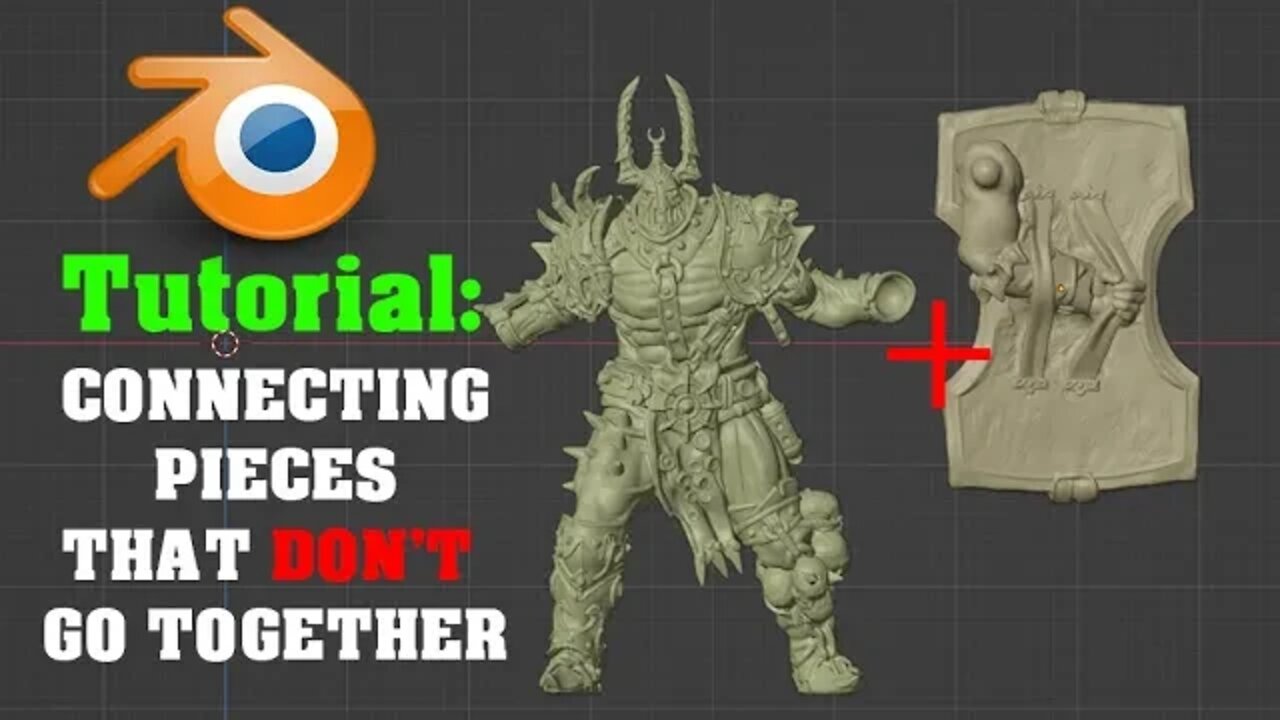 Blender Tutorial: Connecting Parts of 2 Different Models