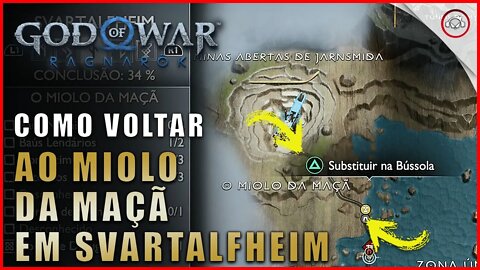 God of war Ragnarok, Como voltar ao Miolo da Maçã em Svartalfheim | Super dica