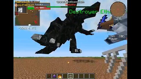 Minecraft mob battle the king vs mobzilla