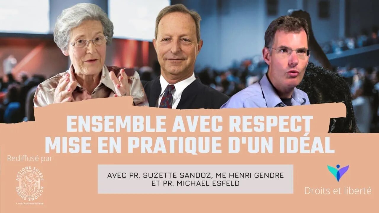 [CONFÉRENCE] SUZETTE SANDOZ, HENRI GENDRE ET MICHAEL ESFELD