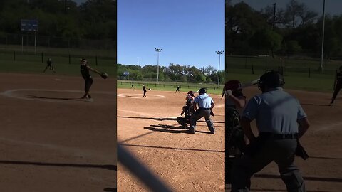 Crushing it right down the middle