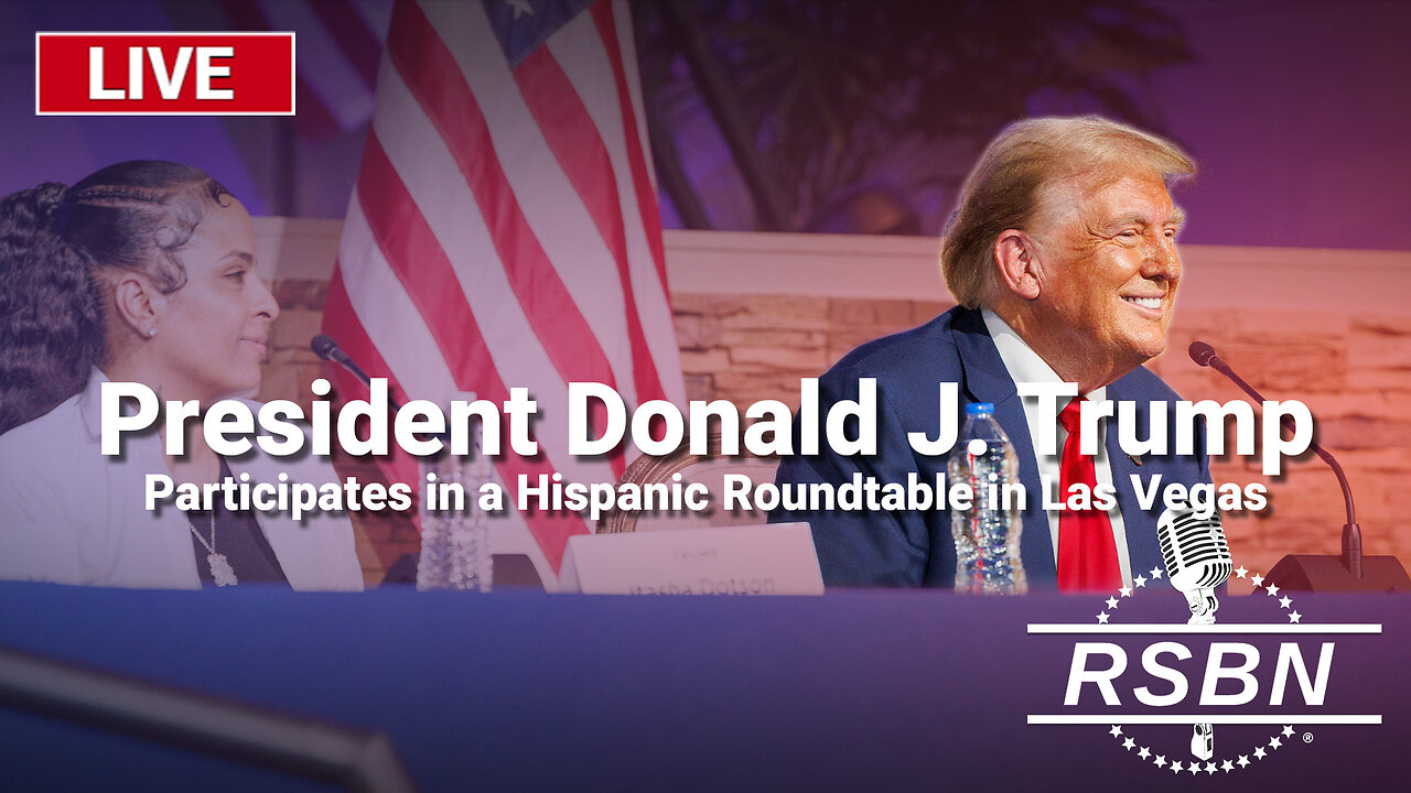 LIVE REPLAY: President Trump Participates in a Hispanic Roundtable in Las Vegas - 10/12/24