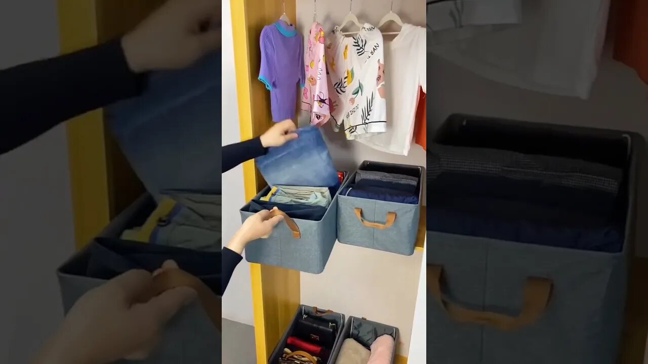 Declutter Your Closet with these Amazing Storage Bins! #organized